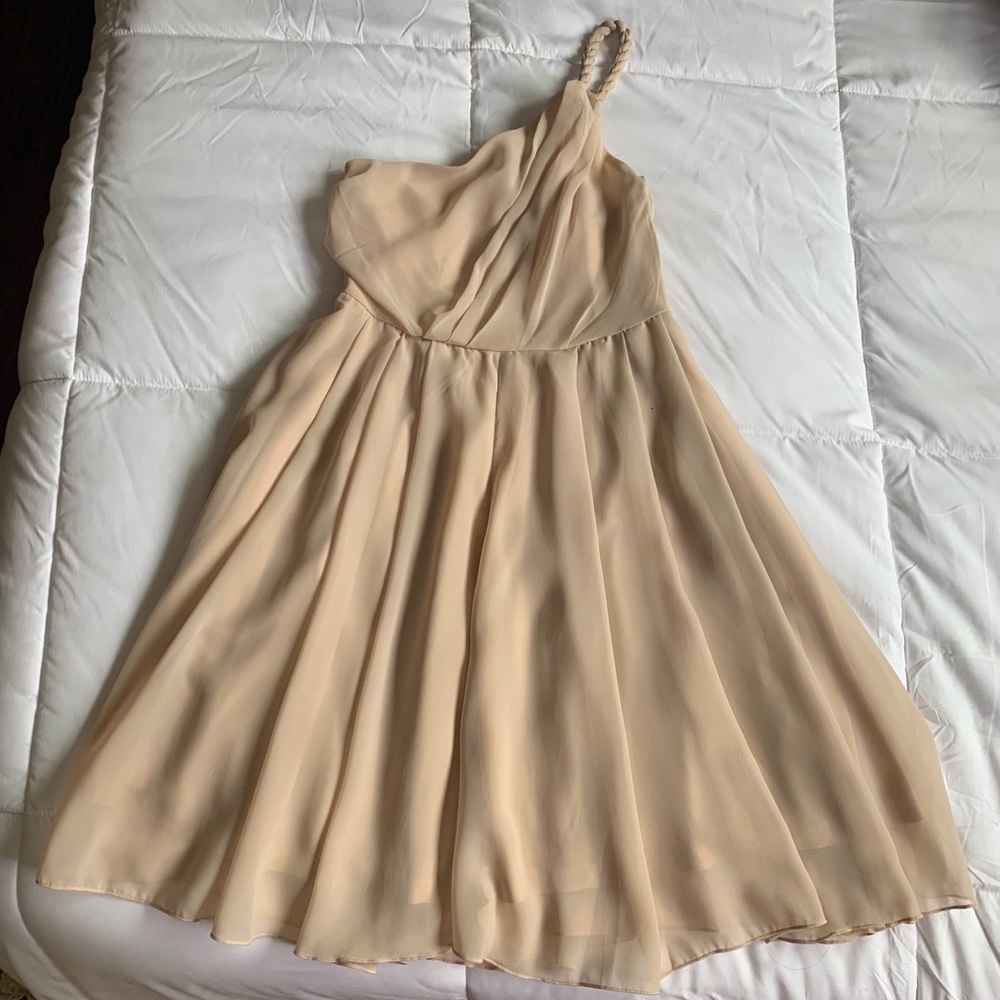 H&M One Shoulder Rope Braid Dress
